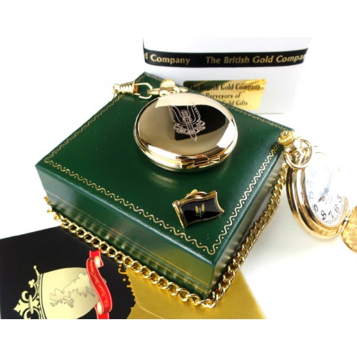 SAS 24k Gold Plated Pocket Watch and Lapel Pin SAS 24k Gold Plated Pocket Watch and Lapel Pin